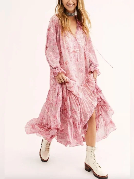 Free People Feeling Groovy Maxi Dress - Picture 1 of 6